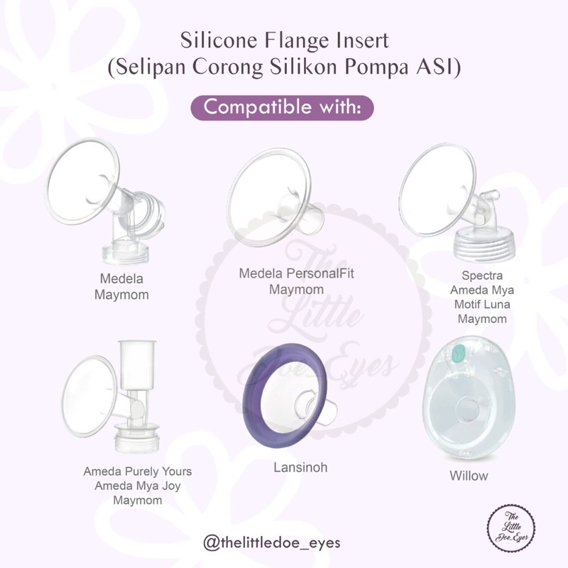 Silicone Flange Insert (Selipan Corong Silikon Pompa ASI)