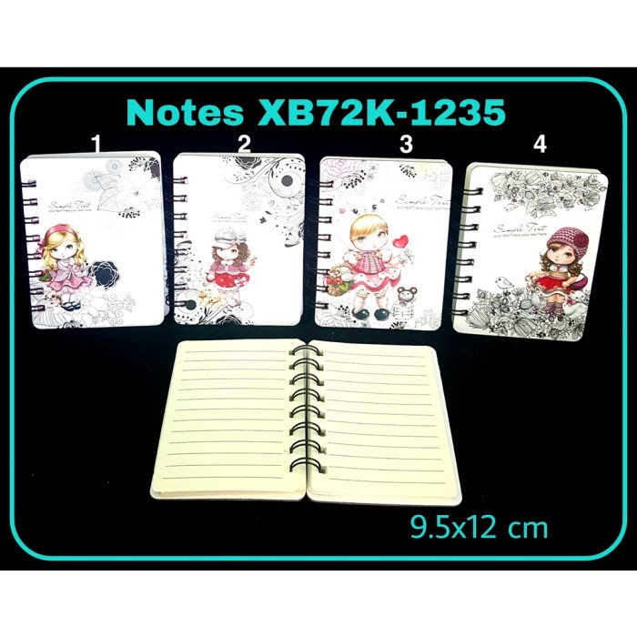 

PRO Buku Notes Spiral 72K (78K) /Notebook Spiral - 1235 girl