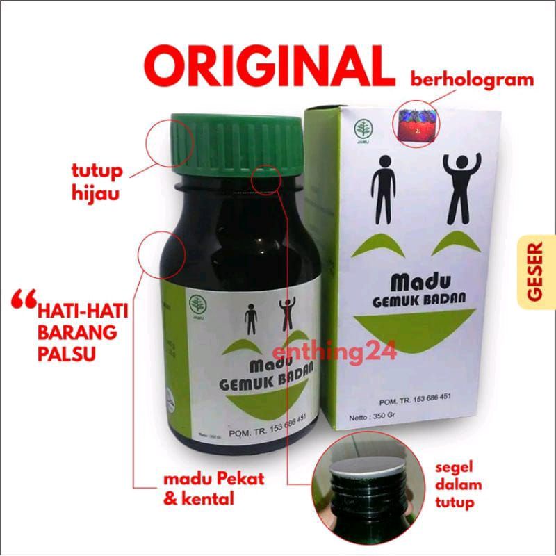 (100%AMPUH) MADU GEMUK BADAN HERBAL PENGGEMUK BADAN AMPUH AL MABRUROH HERBALINDO_ID