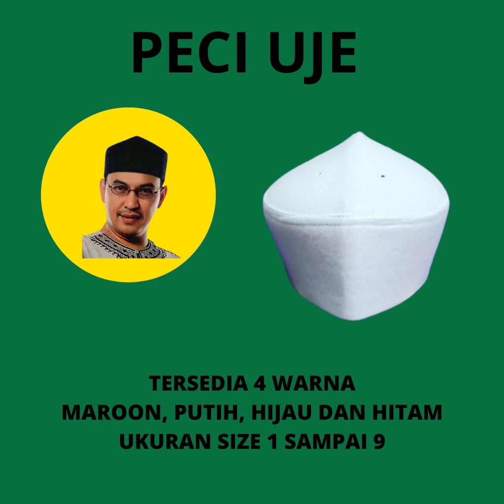 PECI UJE PECI SULTHAN TERLARIS KOPIAH SONGKOK POLOS