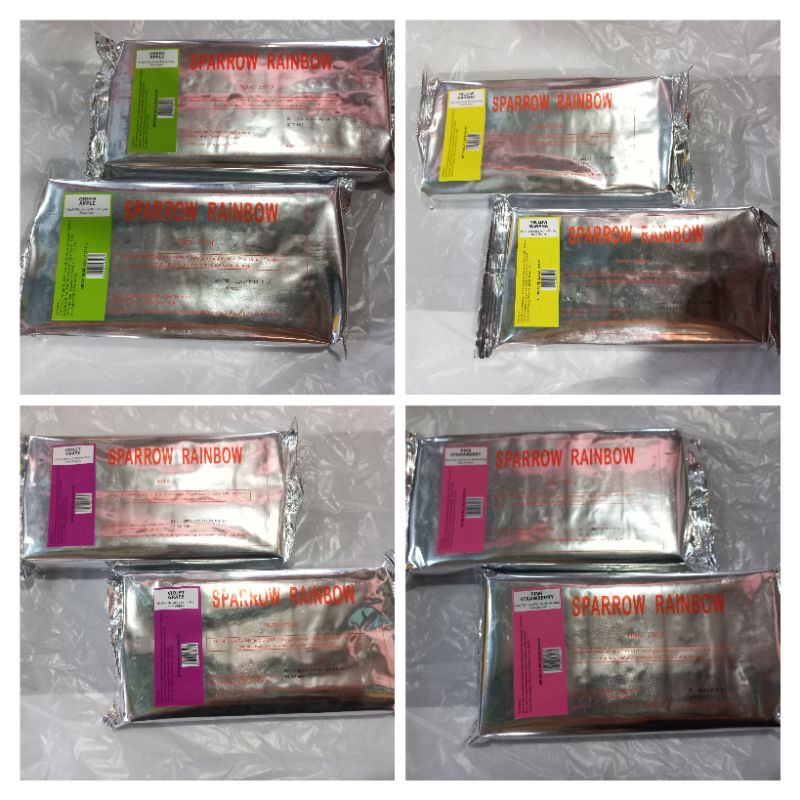 

SPARROW BATANG 250GRM VIOLET, PINK, YELLOW, GREEN