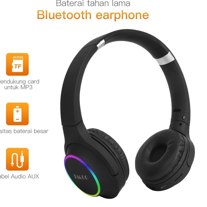 Murah Banget TACOO Headset Telinga Kucing Bluetooth TM-067 Nirkabel Hifi Stereo Bass All Device Head