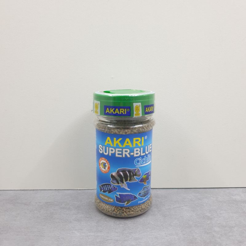 AKARI SUPER BLUE CICHLID PAKAN SEGALA JENIS IKAN HIAS 140 GR SINKING