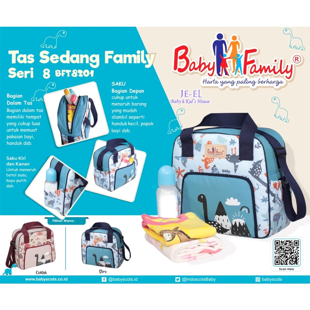 Baby Family Tas Bayi Bag Seri 8 Ukuran Sedang - BFT8201 Besar - BFT 8301