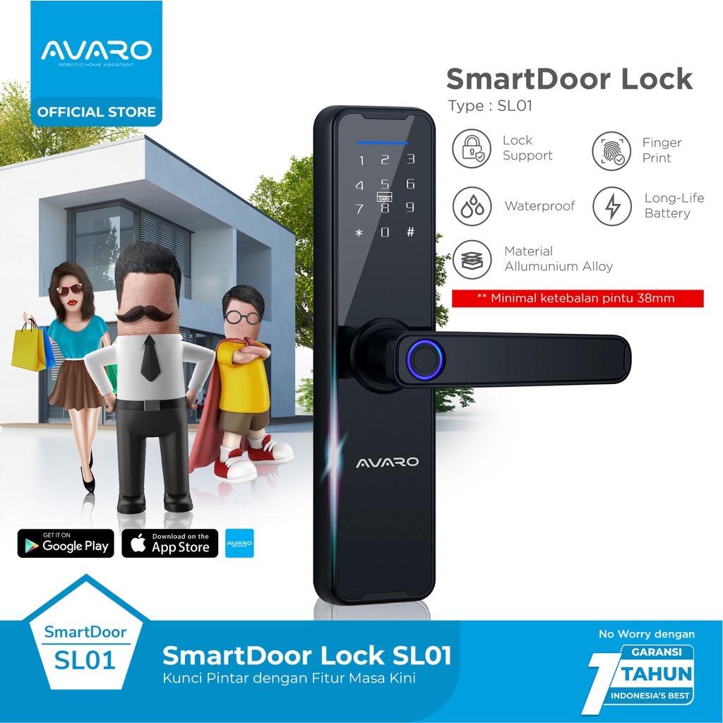 AVARO SL01 Smart Door Lock Kunci Pintu Digital Smart Lock Door Lock