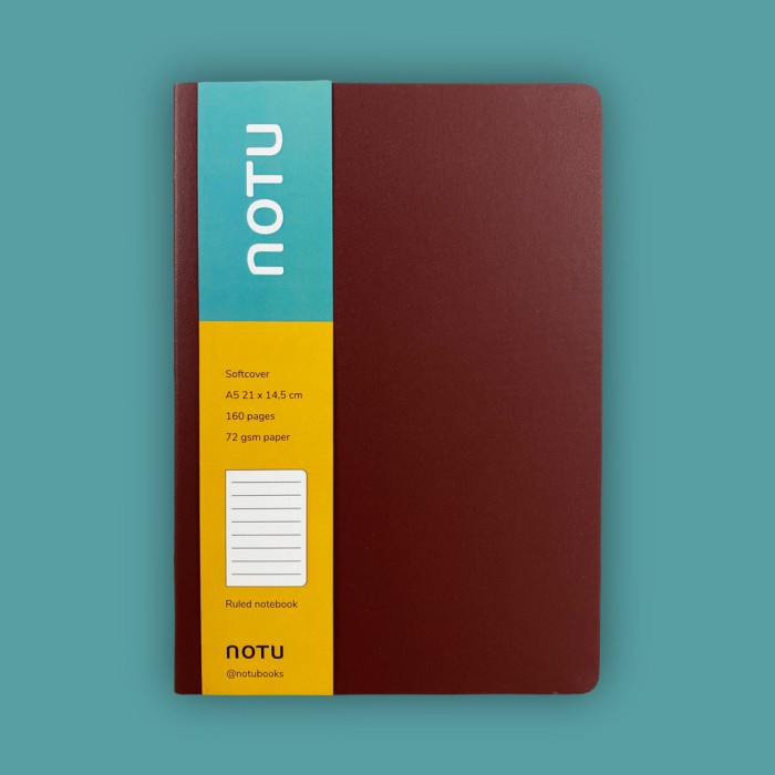 

✨NEW✨ - Notebook A5 Softcover - Maroon - Buku Agenda / Planner / Journal - Dotted