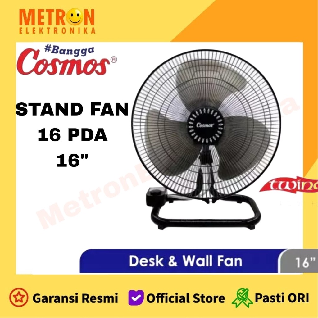 COSMOS 16 PDA DESK FAN 16 IN TWINO WALL &amp; DESK FAN / 16PDATWINO