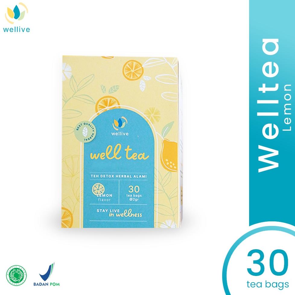 

(E-T3T-❤) WELLTEA - Teh detox - Teh Herbal - Isi 30 premium