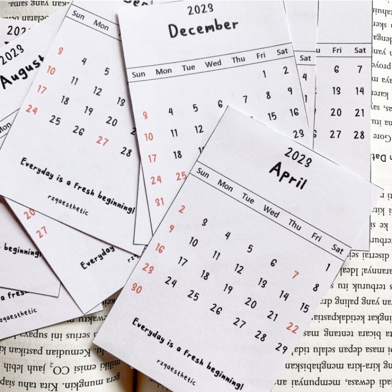 

Mini Calender 2023 / kalender mini polaroid / kalender jurnal