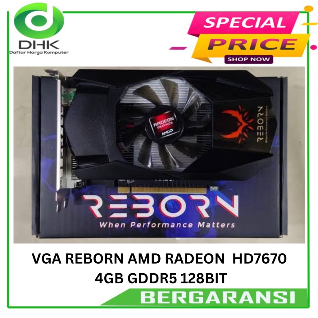 VGA REBORN AMD RADEON  HD7670 4GB GDDR5 128BIT