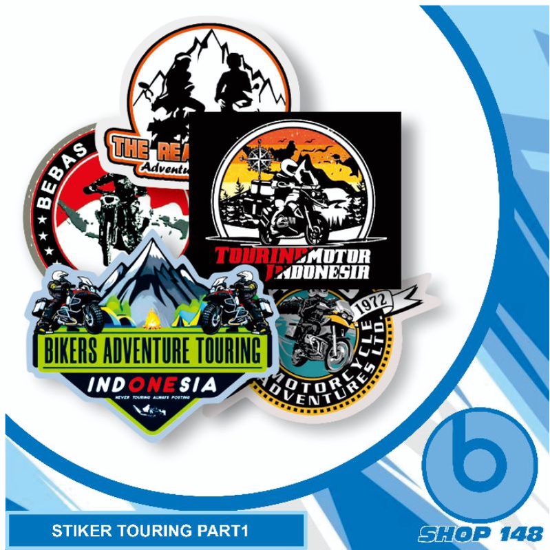 stiker logo motor touring indonesia
