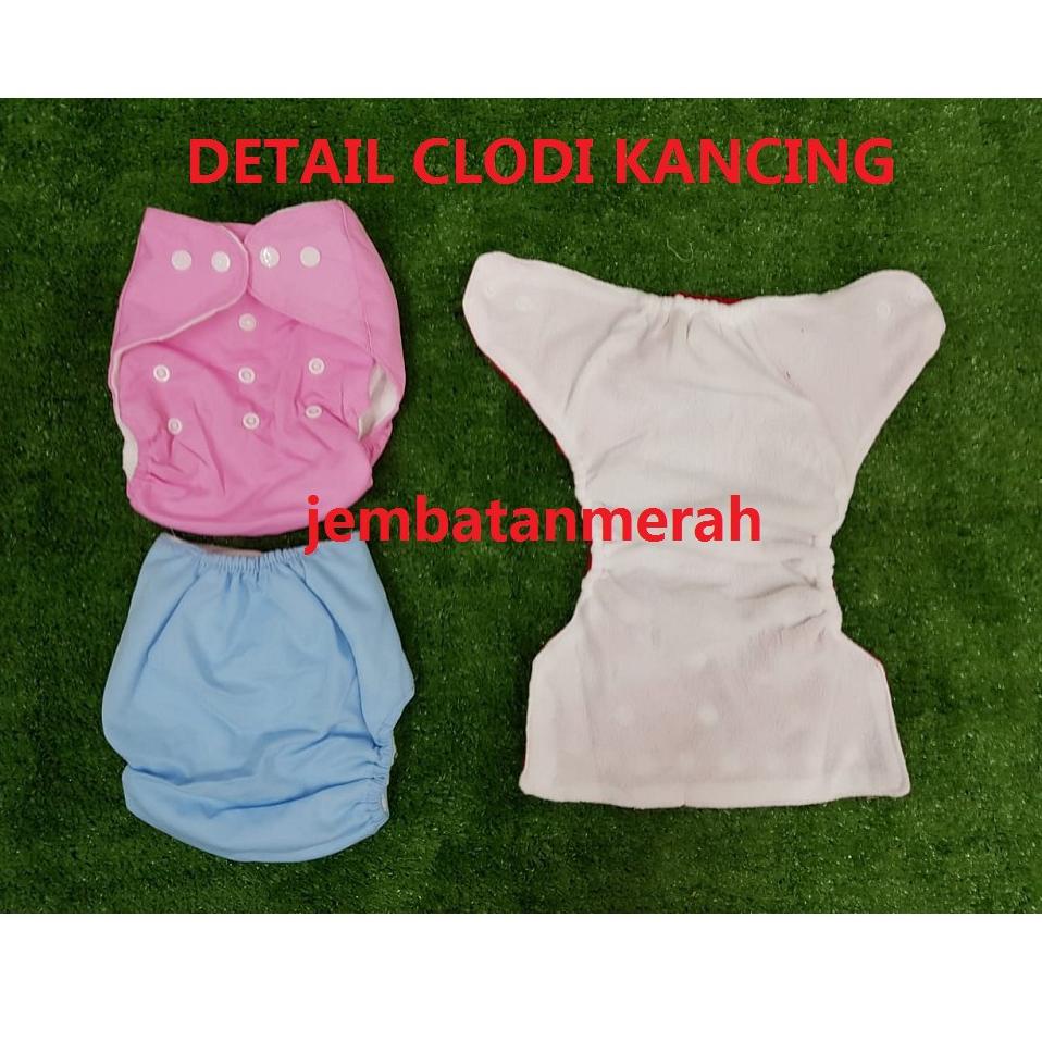 コ Clodi popok kain bayi not little hippo insert cloth diaper training pants celana pipis celana bayi