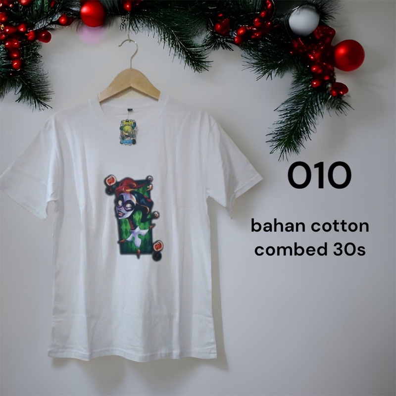 baju polos gambar DTF bahan cotton combed 24s unisex kode 010