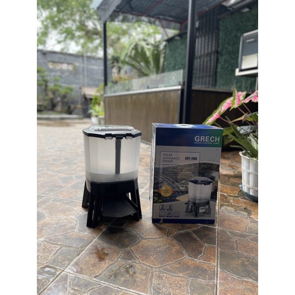 Autofeeder GRECH CFF-206, Alat Pemberi Pakan Otomatis Kolam Koi