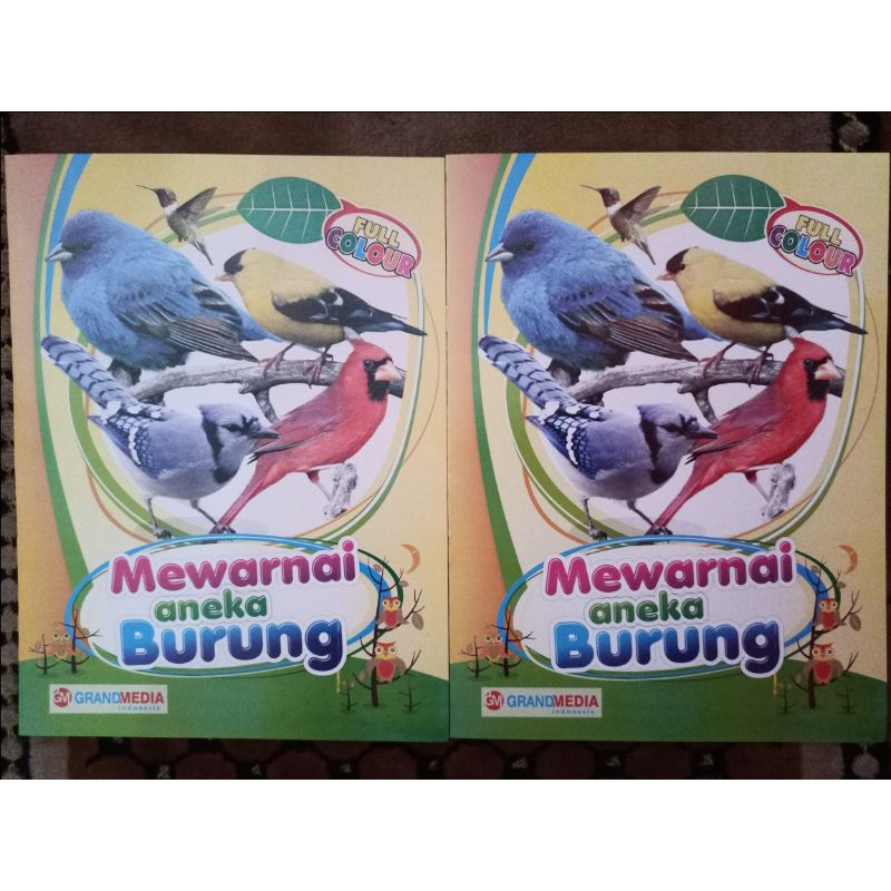 

Buku Belajar Mewarnai Aneka Burung