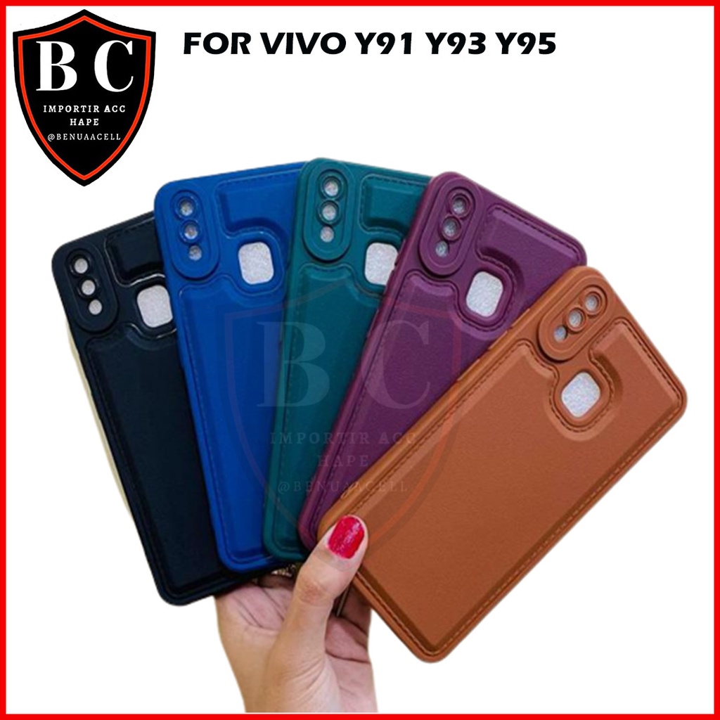 CASE VIVO Y91C Y93 Y95 - CASE LEATHER PRO VIVO Y91 Y93 Y95 Y91C Y1S Y50 Y15S Y01 Y50 Y30 Y75 5G