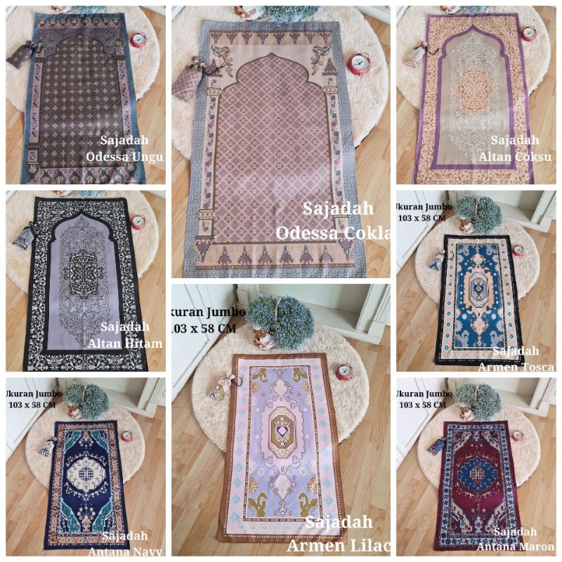 Sejadah Travel Tipis Pouch Oleh - Oleh Umroh &amp; Haji