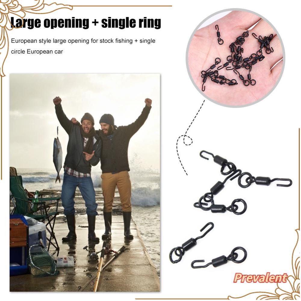 Preva 20Pcs Spinner Putar Tahan Lama Perubahan Cepat Untuk Aksesoris Memancing Ikan Gurame Rig Ronnie