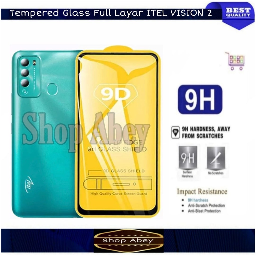 Promo Tempered Glass Layar ITEL VISION 2 Anti Gores HP ITEL VISION 2 Full Layar - NEW