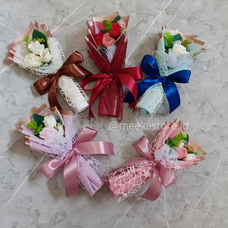 BUKET BUNGA MINI BUKET MINI BUNGA ARTIFICIAL FLOWER BUKET MINI BUNGA PALSU