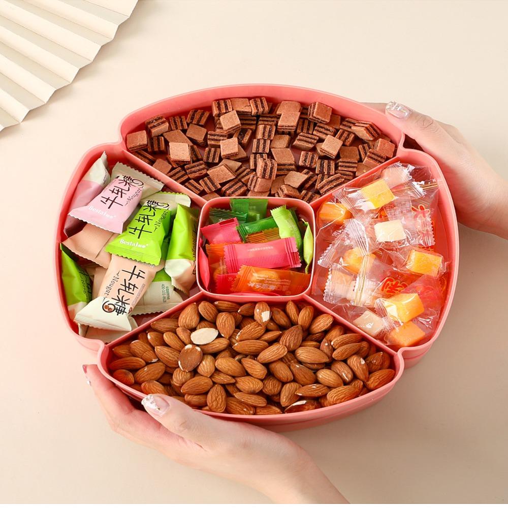 Solighter Nampan Penyimpanan Dapur Pernikahan Organizer Rak Bumbu Permen Sayur Tray Kosmetik Serba Serbi Desktop Storage Wadah Makanan Buah Candy Pan