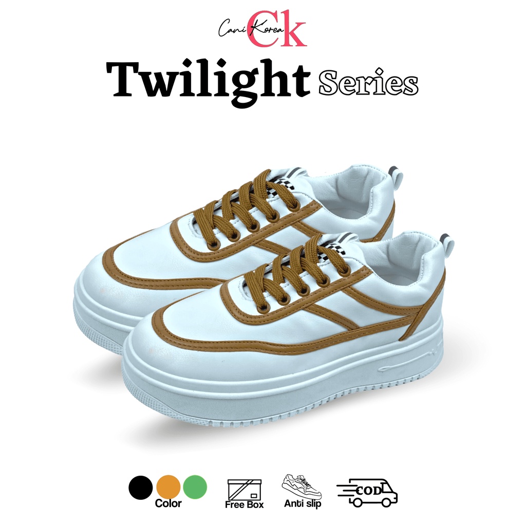 CaniKorea &quot;FREE BOX&quot; Twilight Sepatu Sneakers Wanita Casual Korea 9177