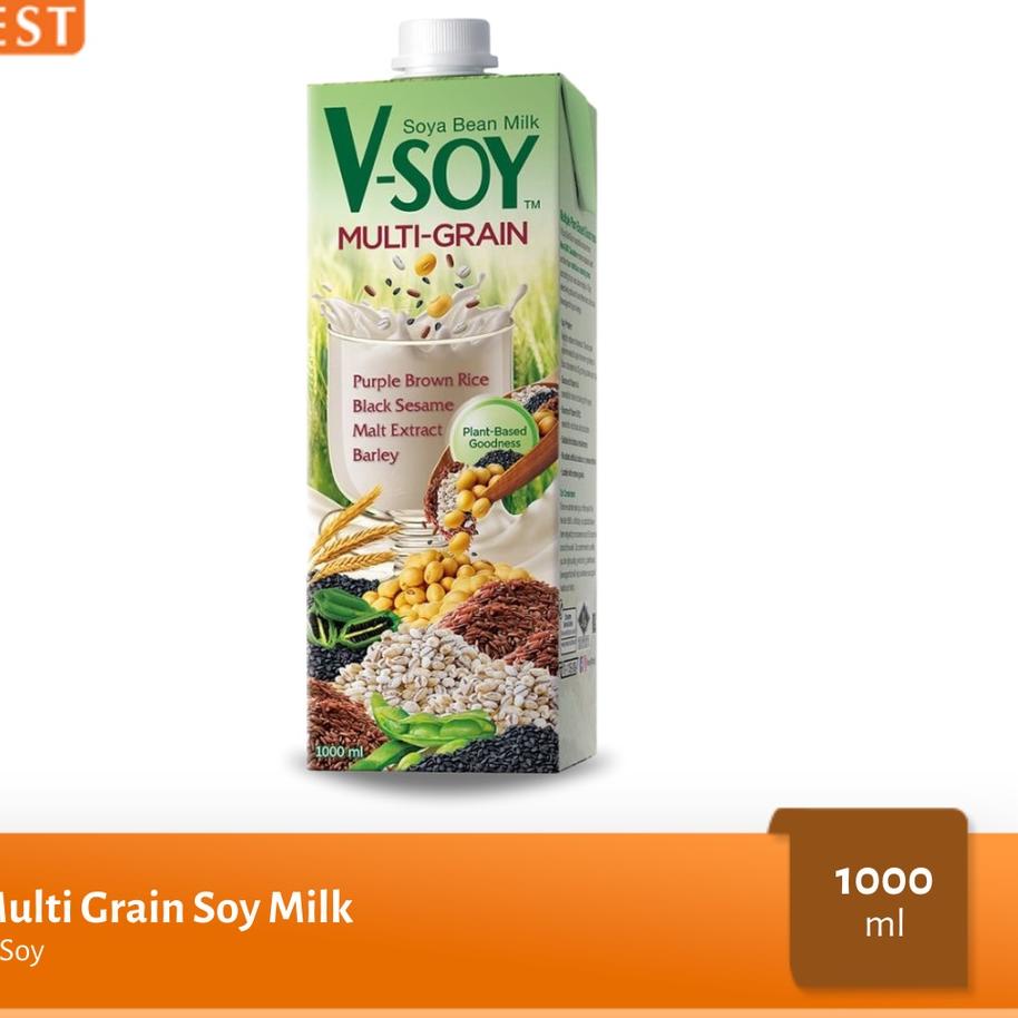 

DAPATKAN SEGERA Multi Grain Soy Milk V-Soy / Susu Kedelai Multi Grain V-Soy 1 L;