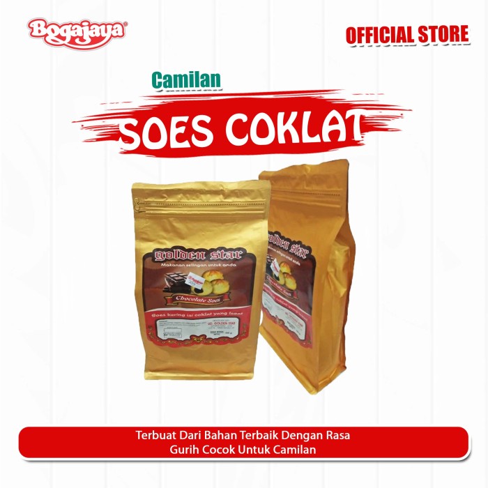 

⭐BISA COD⭐ CEMILAN COKLAT SOES KERING ISI COKLAT GOLDEN STAR 500 GRAM