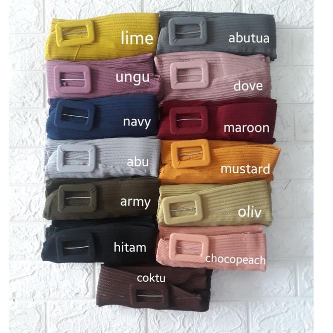 GRATIS ONGKIR BERGO PLISKET PET GESPER/BERGO PLISKET LIDI/JILBAB INSTAN PLISKET (ART. 2504)