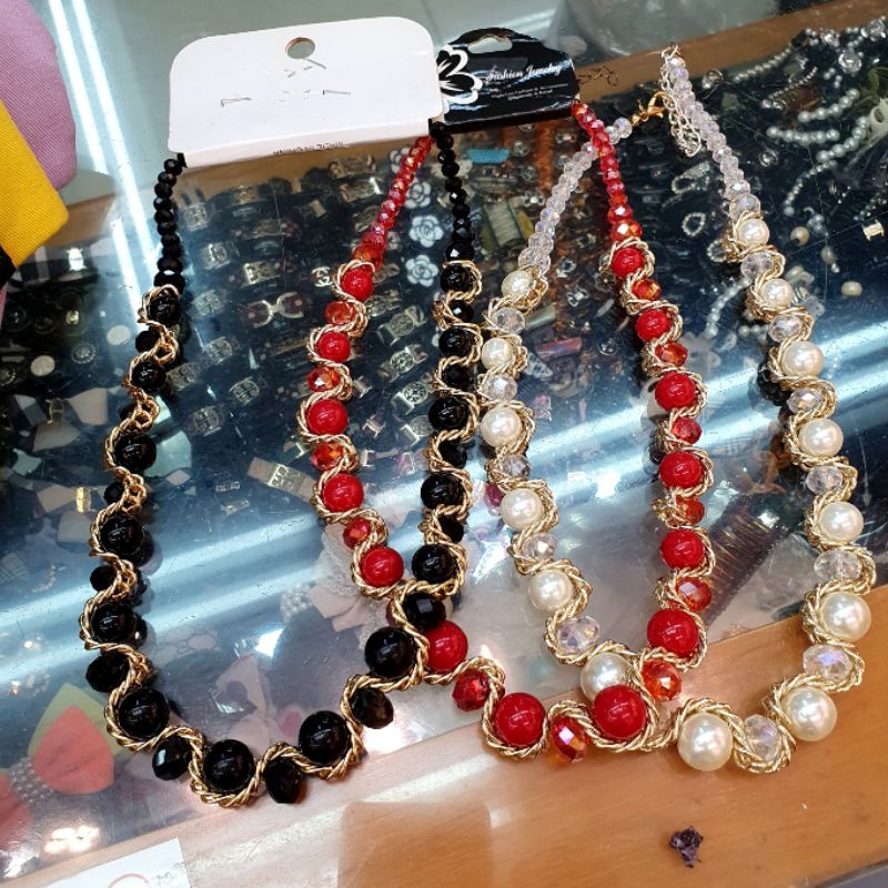 Kalung etnik mutiara pearl Fashion Import Tidak luntur Kalung pearl Premium Quality Fashion 9288