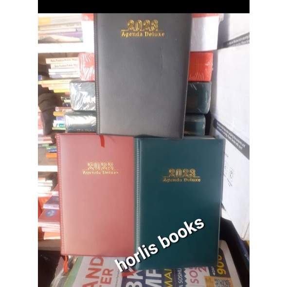 

Buku kerja agenda Deluxe kertas cream 2023