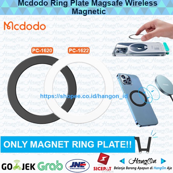 Mcdodo PC-1620 Magnetic Ring Plate Magsafe Wireless For all Smartphone