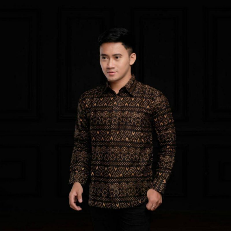 Kemeja Batik Anak Laki-laki Lengan Panjang Dan Pendek Motif Semut Asmat Batik Tradisional Daerah Toraja