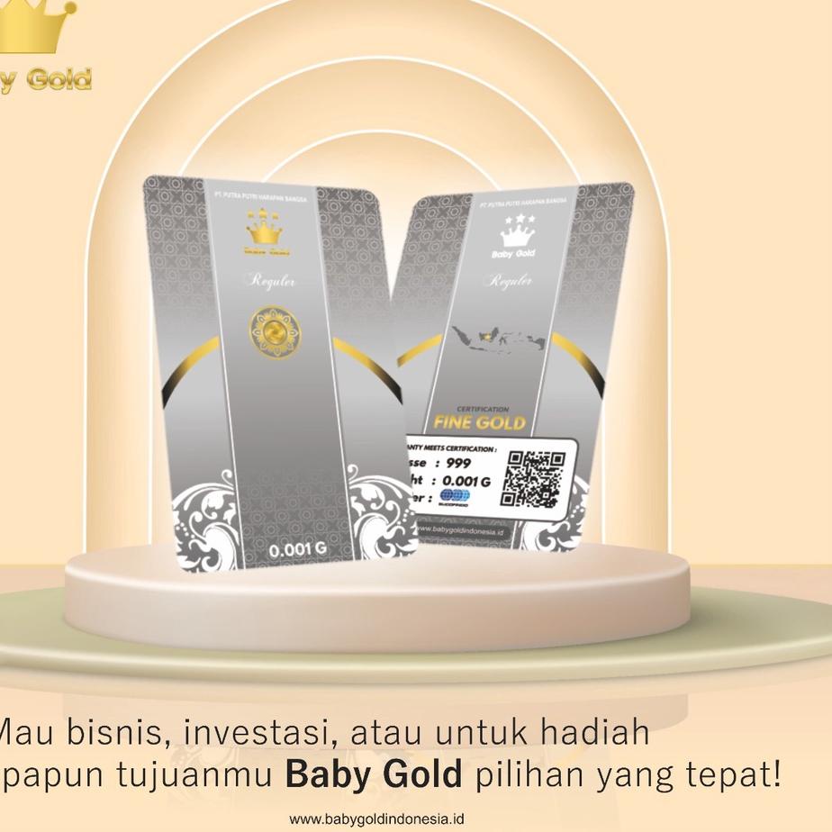 Keluaran Awal Tahun Baby Gold Emas Mini 0,001 gram Logam Mulia 0.001 Gram Modern