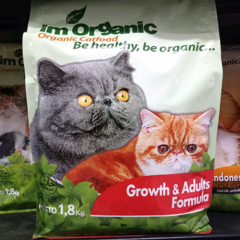 IM organic growth 1,8kg makanan kucing adult IM organik catfood