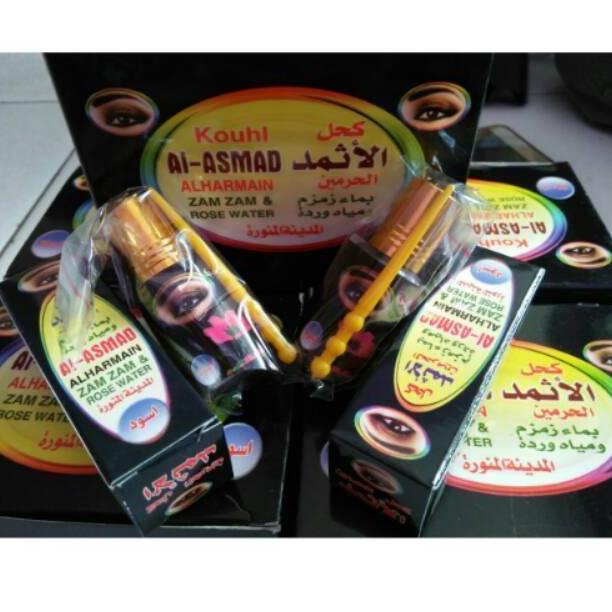 [E-K5K[♥] Grosir Celak Itsmid Al Asmad Saudi Plus Air Zam Zam Original Hitam Dan Merah/ Celak Bubuk/