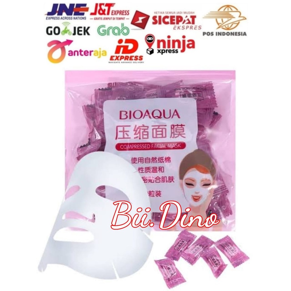 Bioaqua Compressed Facial Mask (Ecer Per Pc)