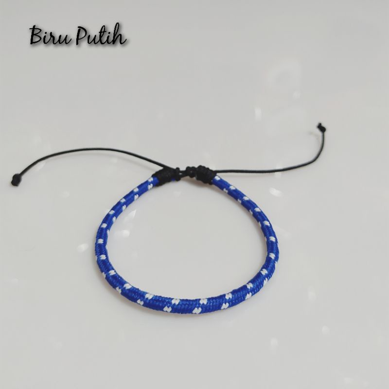 Gelang Etnik Tali Hitam Polos 3,5mm