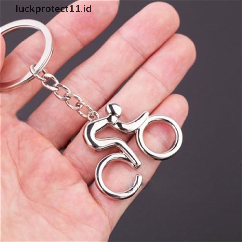 /Fashion Hot// Fashion// Unisex Baru Olahraga Naik Bersepeda Sepeda Sepeda Liontin Keyring Alloy Keychain.