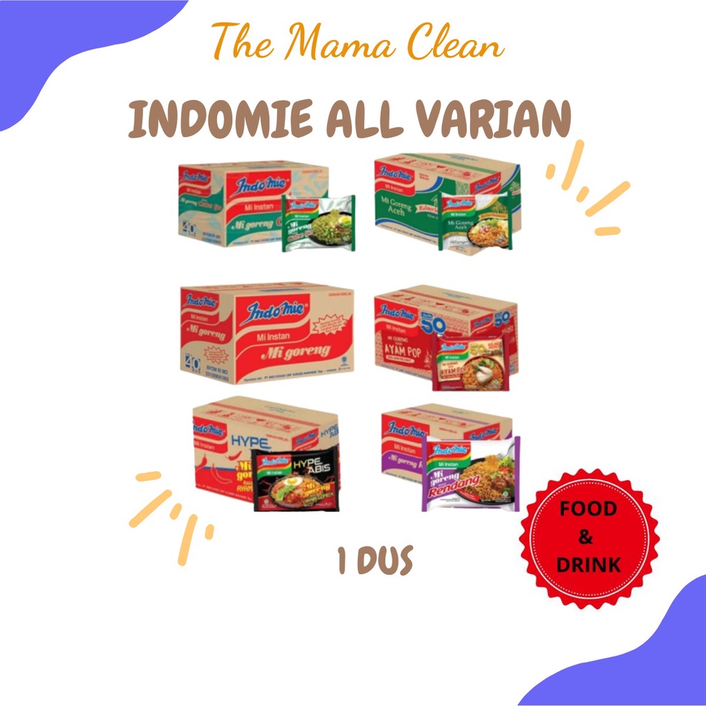 INDOMIE MIE INSTANT ALL VARIAN 1 DUS