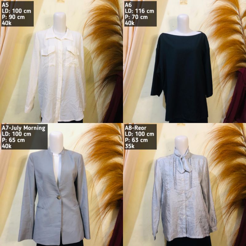 Atasan Wanita Blouse Kemeja Sifon Korea (2)