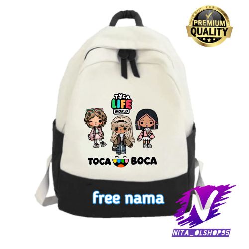 tas ransel sekolah anak toca boca game toca world life