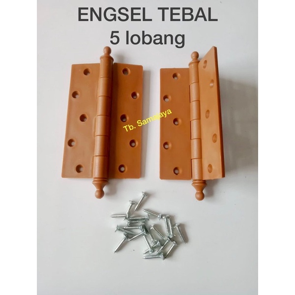 Engsel Pintu Kamar mandi TEBAL 3.5mm, Size 5&quot; ,12 cm ENGSEL pintu PVC