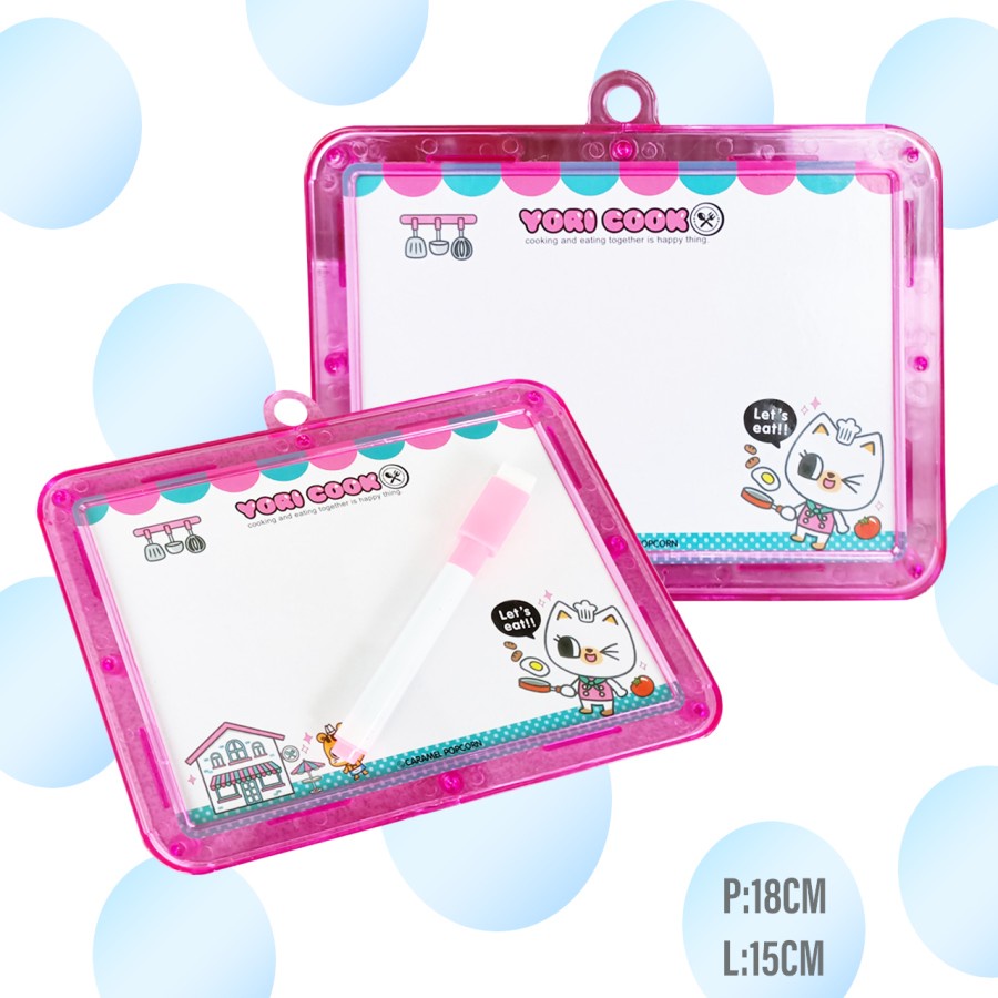 Papan tulis mini whiteboard + Spidol - Papan Tulis Anak Nora Band