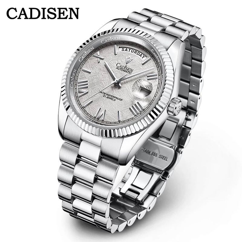 Jam Tangan Cadisen DayDate Meteorit Dial Homage Automatic