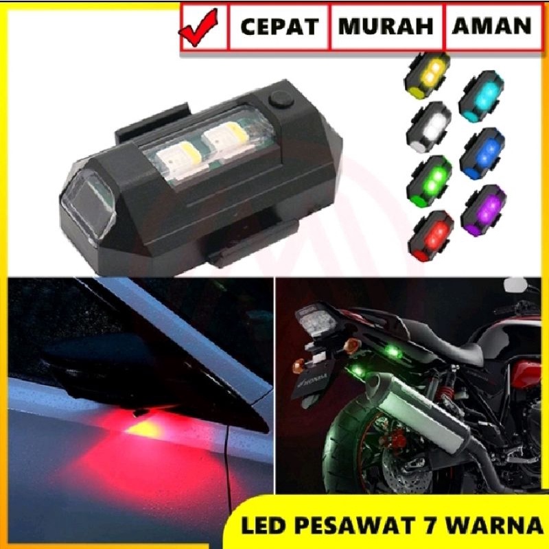 Lampu drag lampu bottom lampu herex lampu pesawat 7 warna strobo