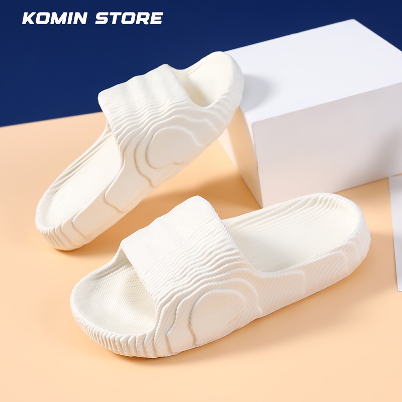 KOMIN Adilette-Sandal Wanita Sendal Rumah Pasangan Sandal Selop Karet EVA Flip Flop Tangga Non-Slip Kamar Mandi Sandal Dan Sandal Musim Panas SIZE 36-44