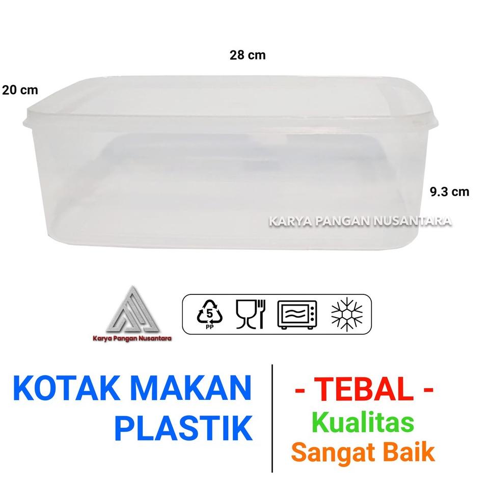TREND KOTAK MAKAN PLASTIK 3500 ML FOOD CONTAINER BOX PLASTIK MAKANAN PUTIH € 876
