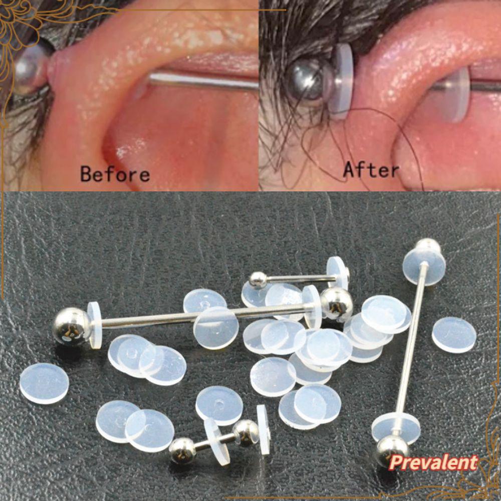 Preva Piercing Healing Silicone Discs Lumps Discs Dengan Cincin Bulat Untuk Tulang Rawan Hidung Telinga Anti Melorot