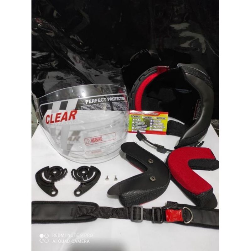 PAKET HEMAT KACA &amp; BUSA NHK R6 (KANCING BESI)
